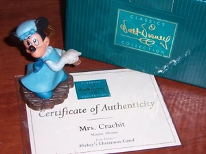 WDCC "MRS. CRATCHIT-ORNAMENT" Minnie Mouse Disney's Mickey's Christmas Carol - Picture 1 of 6