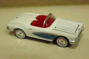 1962 Chevrolet Corvette White Wall Rubber Tires Chrome Wheels Johnny Lightning - Picture 1 of 2