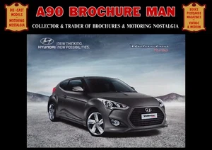 2012 HYUNDAI VELOSTER TURBO ORIGINAL CAR SALES BROCHURE, OLD DEALERS LITERATURE - Picture 1 of 11