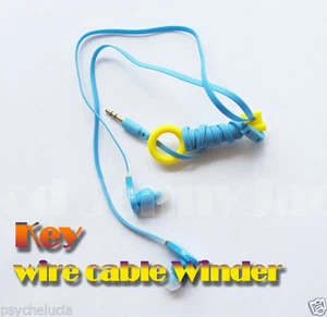 2x Key Wire Cable Winder For iPhone iPod Samsung Sony Earphones MP3 Headphones - Bild 1 von 1