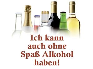 ICH KANN OHNE SPAß ALKOHOL - METALL UNTERSETZER 10x10cm COASTER D69 KULT-DECKEL