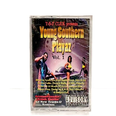 Sealed Young Southern Playaz Vol. 1 (Cassette 1996) Three Six Mafia RARE!! - Image 1 of 3