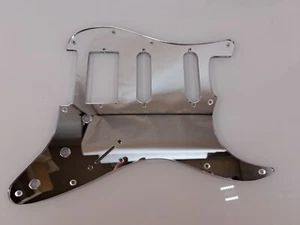 Chrome Mirror Acrylic 11 hole HSS Pickguard fits Fender Strat Stratocaster - Picture 1 of 10
