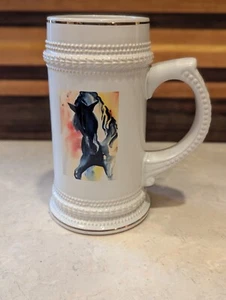 Beverly Harrison Pferd Kunst Keramik Pferd Becher Stein Bierkrug - Bild 1 von 4