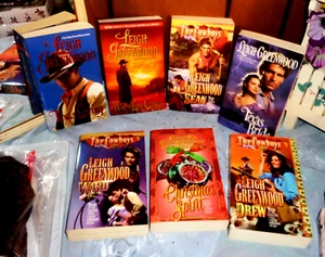 7 LEIGH GREENWOOD PAPERBACKS-TEXAS SPIRIT,BRIDE,DREW,WARD,LOVE COMES,SEAN,ETC - Picture 1 of 4