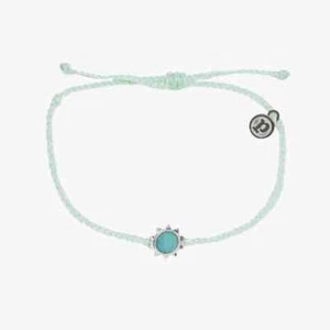 PULSERA DE PLATA HUNDIDA Pura Vida INVIERNO FRESCO/Blanco - Imagen 1 de 3