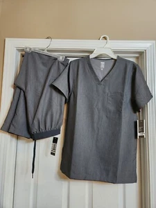 MED COUTURE Mens Roth Wear Hutton/Cadence Straight Leg Scrub Set Size XS Gray - Picture 1 of 6