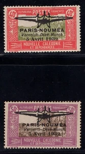 MOMENTOS: FRANCÉS NUEVO CALEDONIA SC #180-181 1932 COMO NUEVO OG H LOTE #67785* - Imagen 1 de 2