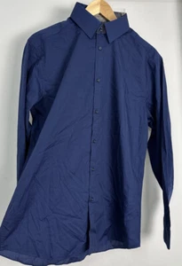 Taylor & Wright Men's Long Sleeved Smart Suit Shirt Blue Regular- 15 1/2 Neck - Picture 1 of 7