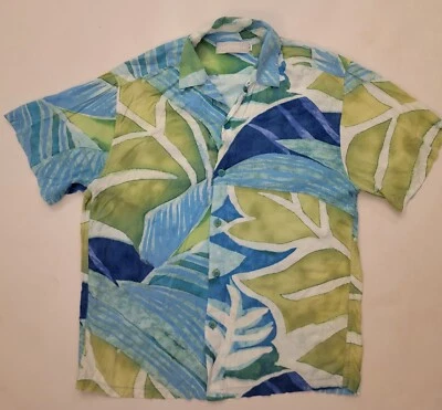 Camisa Jams World Para Hombres Pequeña Hawai De Colección Cuello Abotonado Rayón Floral Rara 1254 Foto 1 de 4