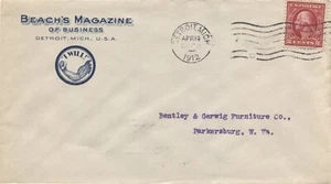 Advertising Cover Detroit MI Beach’s Magazine of Business I Will Emblem 1912 - Picture 1 of 2