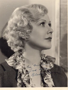 VINTAGE "THE ROARING TWENTIES" ACTRESS: GLADYS GEORGE SIGNED 8 X 10 PHOTO - Picture 1 of 1