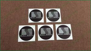 x5 Saleen Decals Ford Mustang Wheel Caps Sticker Vinyl 67mm Self Adhesive Emblem