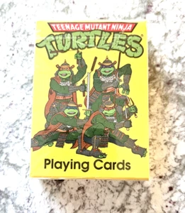 Vintage 1993 Teenage Mutant Ninja Turtles Playing Cards TMNT Sealed Yellow Box - Picture 1 of 5