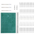 Zestaw noży Exacto, 3-częściowy nóż rzemieślniczy z 52-częściowy zestaw wymiennych noży hobbystycznych