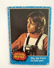Scanlens Star Wars 1977 Card #63 May the Force be with you -VG to Exc Con