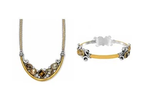 Brighton Lioness Necklace and Bangle Bracelet Set MSRP: $208 NWT - Picture 1 of 7