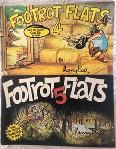 Vintage 1987/83 FOOTROT FLATS x 2 # FOUR & FIVE MURRAY BALL NEW ZEALAND Humour - Picture 1 of 8