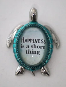 F3 Happiness is a shore thing LUCKY LITTLE SEA TURTLE FIGURINE Ganz - Picture 1 of 6