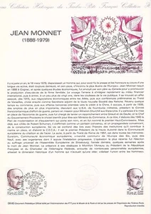 Philatelistisches Dokument 1. Tag: 08 1980 - Jean Monnet - Bild 1 von 1