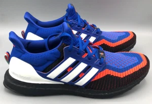 Adidas Ultra Boost 2.0 Knicks Asterisk Royal Blue Solar Red EF2901 Size 10.5 US - Picture 1 of 11