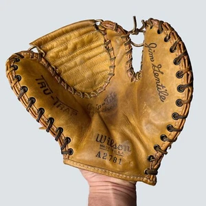 Vintage BaseBall Glove Jim Gentile A2781 Tru Trap Grip Tite Pocket Wilson - Picture 1 of 6