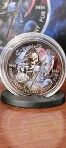 2021 MAPLE LEAF GRIM REAPER ARMAGEDDON IV COIN IN CAPSULE - Picture 1 of 6