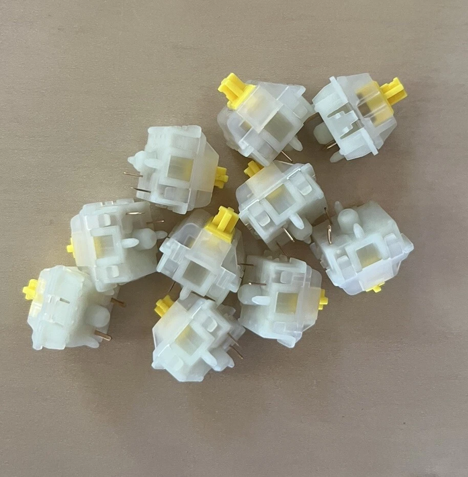 80x Hand Lubed Gateron Milky Yellow Pro Linear Switches - Image 1 of 1