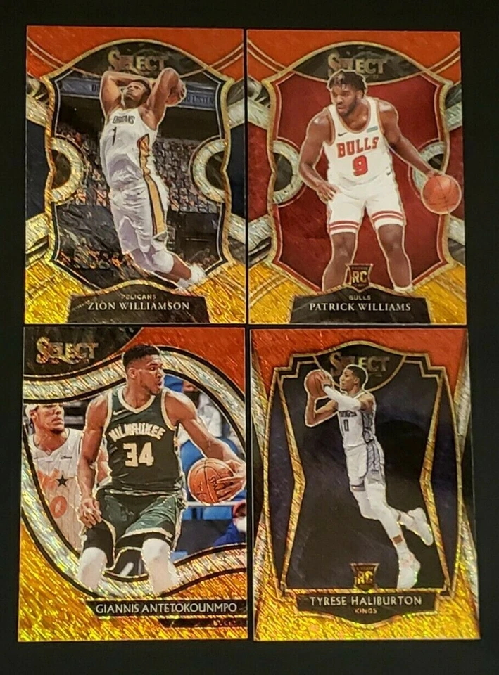 2020-21 Select Basketball RED WHITE ORANGE SHIMMER PRIZMS with Rookies You Pick - Image 1 of 1