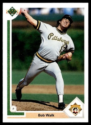 1991 Upper Deck Bob Walk Pittsburgh Pirates #689 - Image 1 of 2