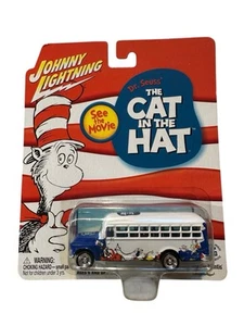Johnny Lightning ‘03 Dr. Seuss The Cat In The Hat Van Die-Cast ‘56 School Bus - Picture 1 of 2