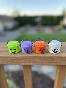 Miniature Nostalgic Boo Buckets - 4 Qty New - Picture 1 of 6