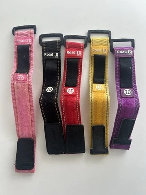 Lot of 5 Original ROAD ID Nylon Bands Adjustable Up To 7” 8” Wrist - Image 1 of 2