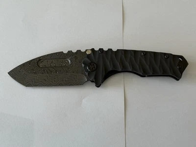 Medford Knife Praetorian T Black Predator With Damascus Blade - Image 1 of 4