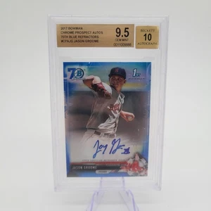 2017 Bowman Chrome Prospect Auto #CPAJG JASON GROOME 70th Auto BGS 10 - Picture 1 of 2