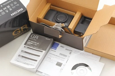SH962 【TOP MINT】 RICOH GR DIGITAL III 3 Black 10.0MP Digital Camera from JAPAN - Image 1 of 4