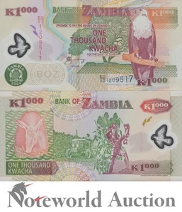 ZAMBIA 1000 Kwacha 2004 P 44c Polymer UNC - Picture 1 of 3