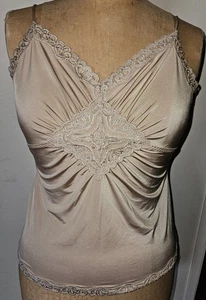 Medium Unbranded Beige Lace Trim Camisole - Picture 1 of 7