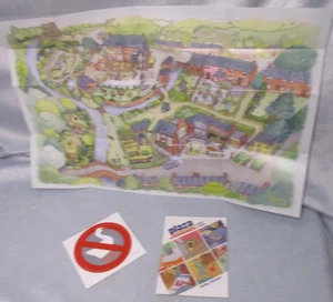 Untitled Goose Game Precioso Pueblo Mapa Plaza Folleto de Instrucciones y Pegatina - Imagen 1 de 3