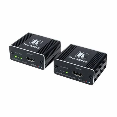 Kramer PT-871/2XR-KIT 4K HDMI Compact Extender (Tx/Rx) over Long-Reach DGKat 2.0 - Image 1 of 2