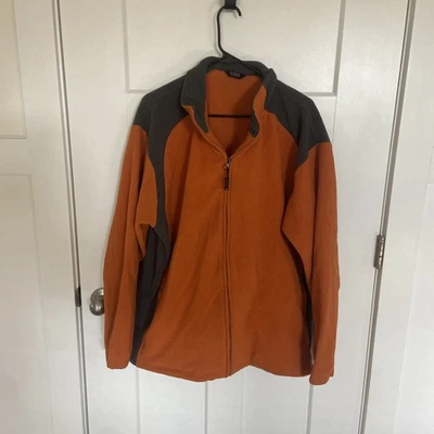Sudadera polar IZOD naranja cremallera completa para hombre talla XXL Foto 1 de 4