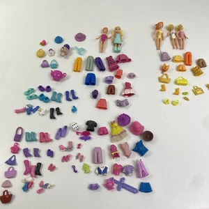 Lote De Colección Polly Pocket 5 Muñecas Ropa Zapatos Accesorios - Imagen 1 de 15
