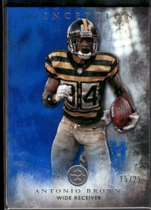2015 Topps Inception #33 Antonio Brown Blue #/25 - Picture 1 of 2