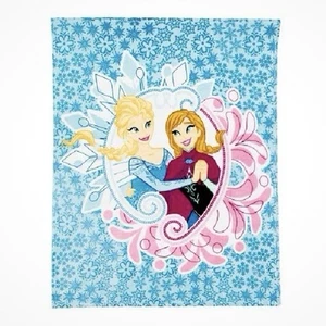Disney Frozen Jumping Beans Anna & Elsa 50" X 60" Plush Throw Blanket New Tags - Picture 1 of 6