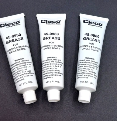 CLECO DOTCO 45-0980 GREASE For Grinders, Sanders & Angle Gears *LOT OF 3 TUBES* - Image 1 of 4