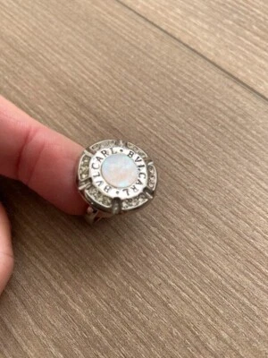 NEU Silberner Modeschmuck Ring ca 52/54 Tellerring Teller ca 2 cm Durchmesser  - Bild 1 von 3