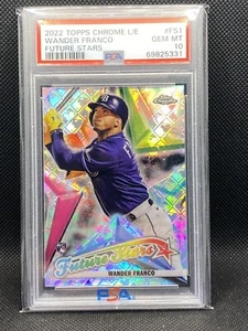 2022 Topps Chrome LogoFractor Wander Franco Future Stars RC Rookie PSA 10 #FS1 - Picture 1 of 2