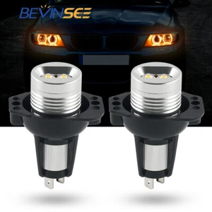 2x LED Angel Eyes Headlight Bulbs Marker Halo DRL Lamp Fit For BMW E90 E91 E70 - Picture 1 of 10