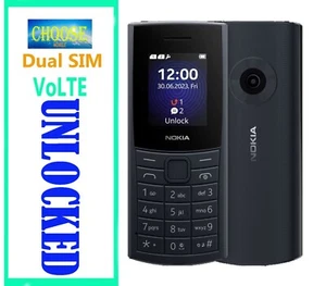 Unlocked Dual SIM | VoLTE } Nokia 110 4G 2023 1.8" IPS Camera FM Bluetooth Promo - Picture 1 of 1