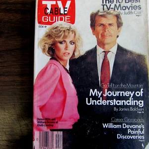 VINTAGE TV GUIDE COVER - JANUARY 12TH. 1985 DONNA MILLS "KNOTS LANDINGS" VG. - Picture 1 of 1